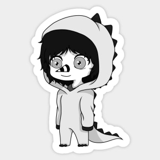 laughing jack dinosaur chibi Sticker